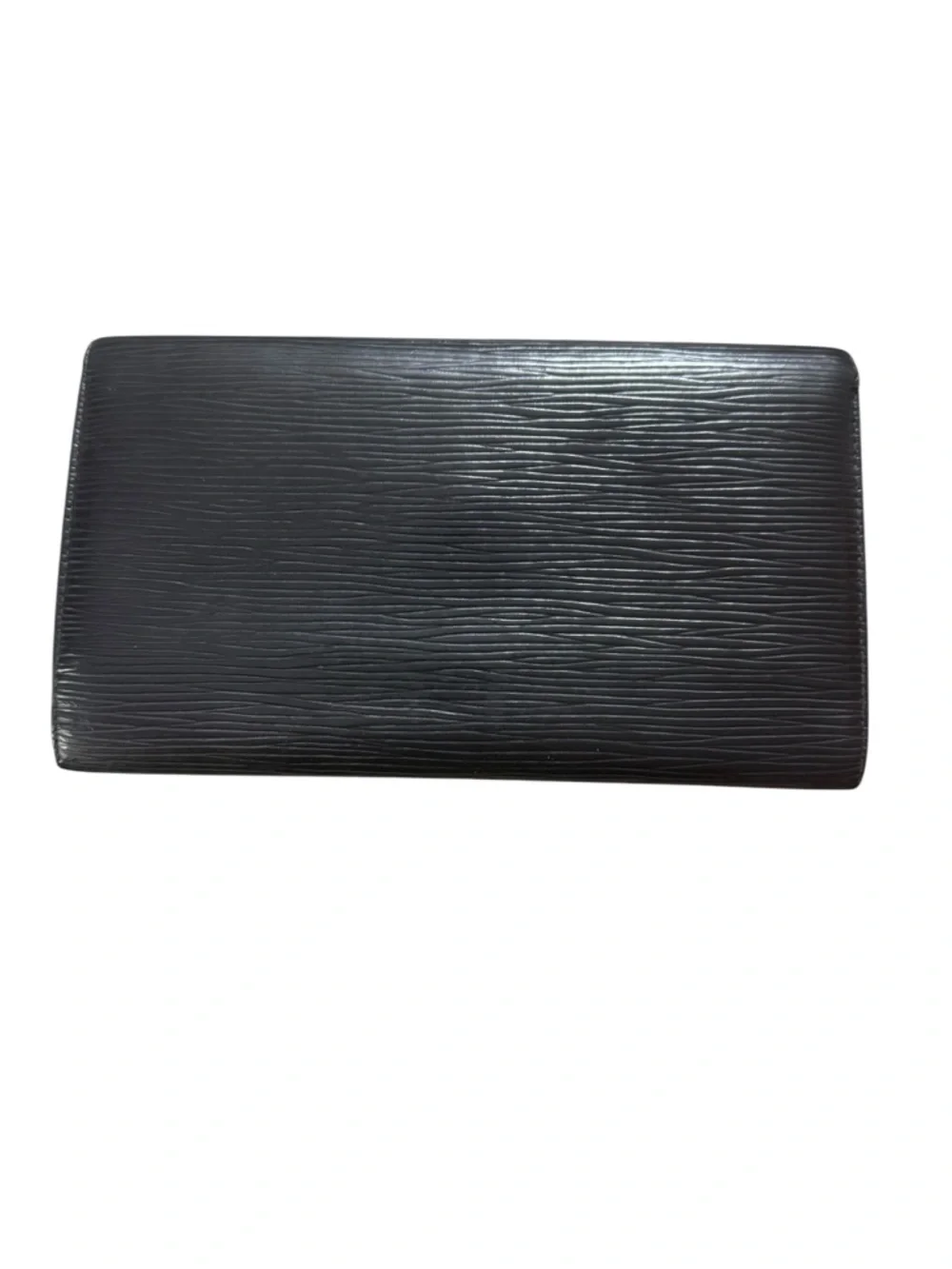 Louis Vuitton Black Epi Leather International Wallet w/ COA